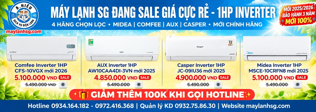 Sale cực rẻ 4 hãng - 1 hp